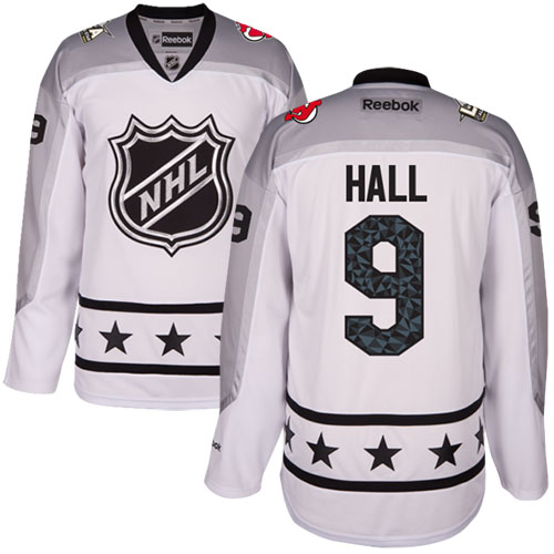 Devils #9 Taylor Hall White All-Star Metropolitan Division Stitched NHL Jersey
